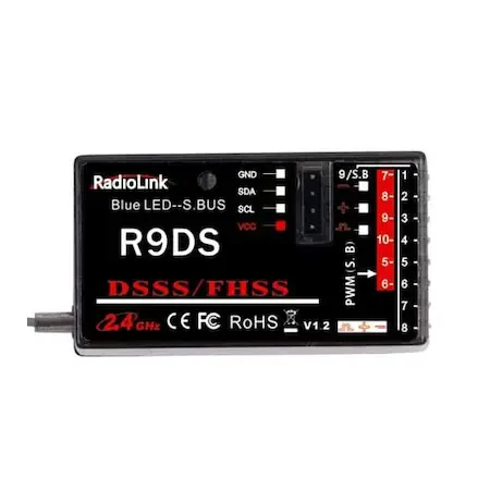 Radiolink R9DS 9 channel receiver for AT9, AT9S 