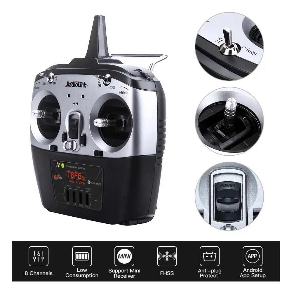 Radiolink T8FB(BT)+R8EF 2.4GHz 8 Kanal Kumanda - MOD 2 - 2