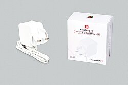 Raspberry Pi 27W USB-C Güç Adaptörü - Beyaz (UK Fiş) - Raspberry Pi