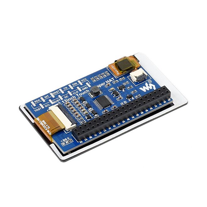 Raspberry Pi 2.13 İnç Dokunmatik E-Paper HAT - 5