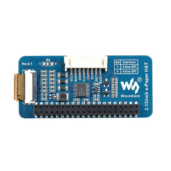 Raspberry Pi 2.13 İnç E-Paper HAT - 4