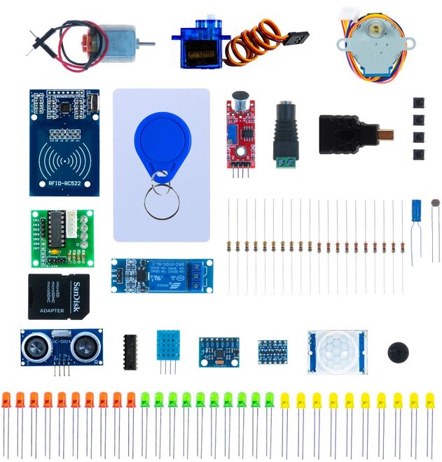 Raspberry Pi 3-4 Compatible Project Development Kit (Raspberry Pi Not Included) - 5