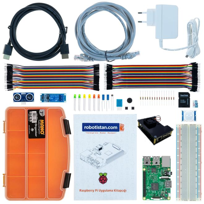 Raspberry Pi 3 Super Starter Set (with Turkish book) - 1