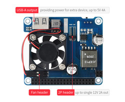 Raspberry Pi 3B+, 4B and 802.3af-at network compatible Power over Ethernet HAT (C) - 6