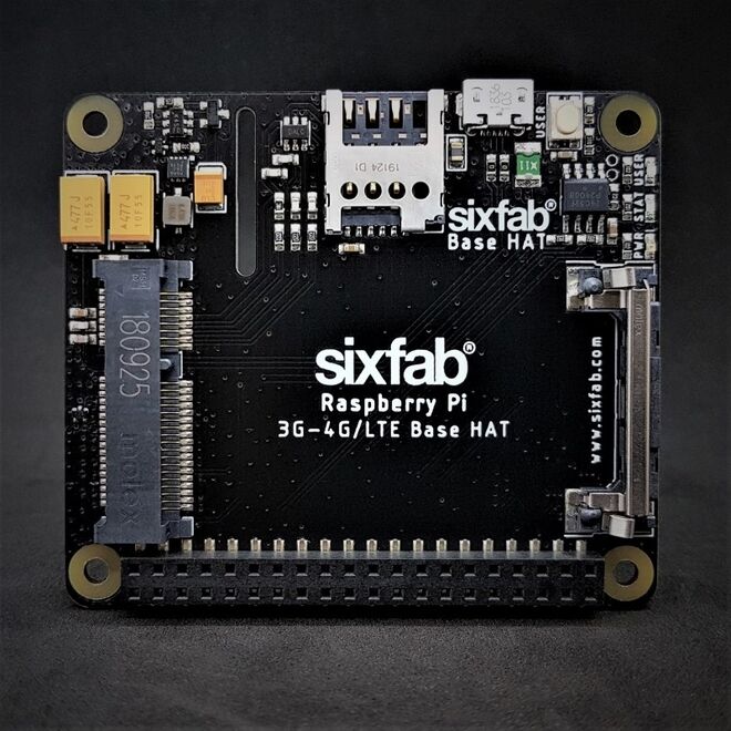 Raspberry Pi 3G/4G & LTE Base HAT - 1