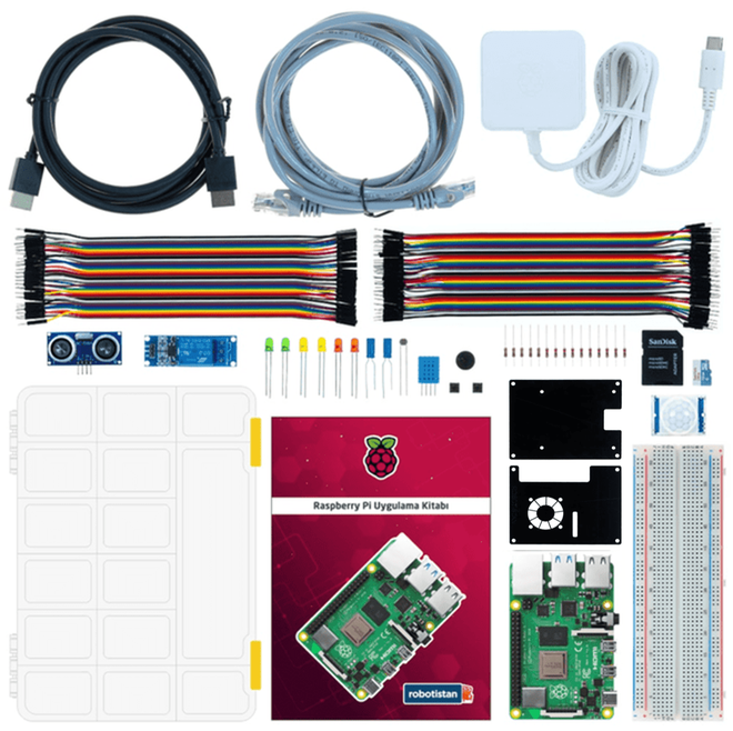 Raspberry Pi 4 1GB Süper Başlangıç Seti - 1