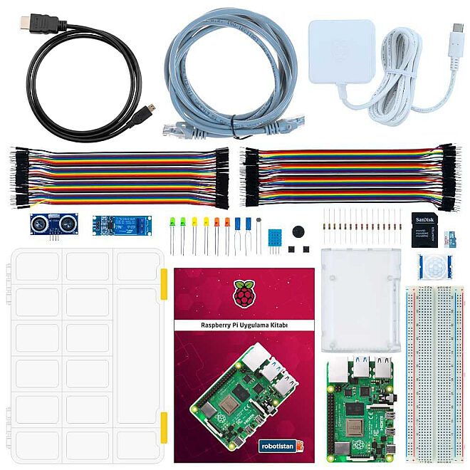 Raspberry Pi 4 4GB Super Starter Set (with Turkish book) - 1