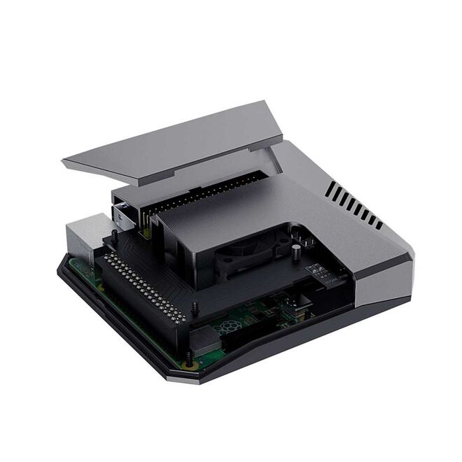 Raspberry Pi 4 Argon ONE Aluminum Case Cooler + Output Organizer - 3