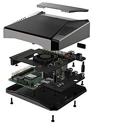 Raspberry Pi 4 Argon ONE V2 Alüminyum Kutu Soğutucu + Çıkış Düzenleyici - 5