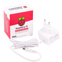 Raspberry Pi 4 Lisanslı Güç Adaptörü 5V 3A USB-C Beyaz 