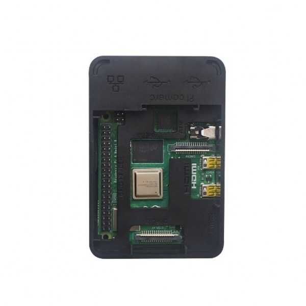 Raspberry Pi 4 Plastik Muhafaza Kutusu - Siyah (Raspberry Pi Logolu) - 3