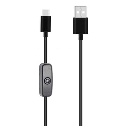 Raspberry Pi 4 Type C 5V 3A On-Off Anahtarlı Güç Kablosu - 1 Metre - 2