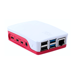 Raspberry Pi 4B Muhafaza Kutusu - Kırmızı, Beyaz (Klon) 