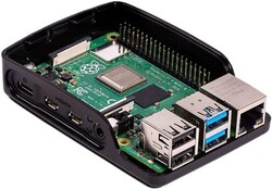 Raspberry Pi 4B Muhafaza Kutusu - Siyah (Klon) - 2