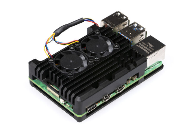 Raspberry Pi 5 Fanlı Alüminyum Muhafaza Kutusu - 3