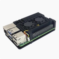 Raspberry Pi 5 Fanlı Alüminyum Muhafaza Kutusu - 1