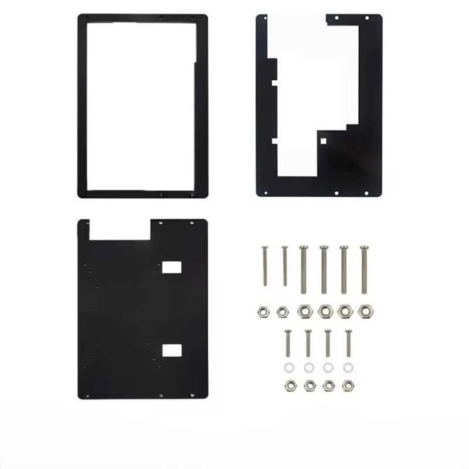 Raspberry 7 inç Ekran Case Siyah for Pi 5 - 4B - 4