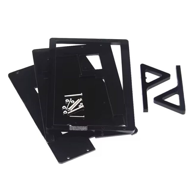 Raspberry Pi 7-inch Screen Black Case - (Pi4-Pi5) - 3