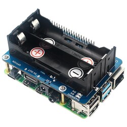 Raspberry Pi için Kesintisiz Güç Kaynağı - UPS HAT Kararlı 5V Güç Çıkışı - 2