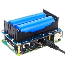Raspberry Pi için Kesintisiz Güç Kaynağı - UPS HAT Kararlı 5V Güç Çıkışı - 3