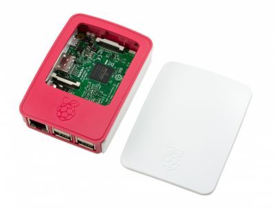 Raspberry Pi B+/2/3 Orijinal Muhafaza Kutusu - Beyaz, Kırmızı - 5