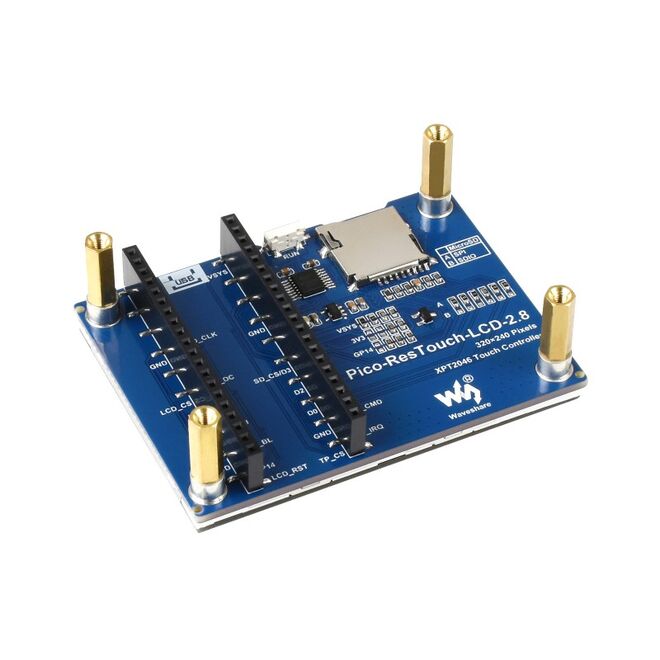 Raspberry Pi Pico 2.8inç Dokunmatik Ekran Modülü - 262K Colors, 320×240, SPI - 3