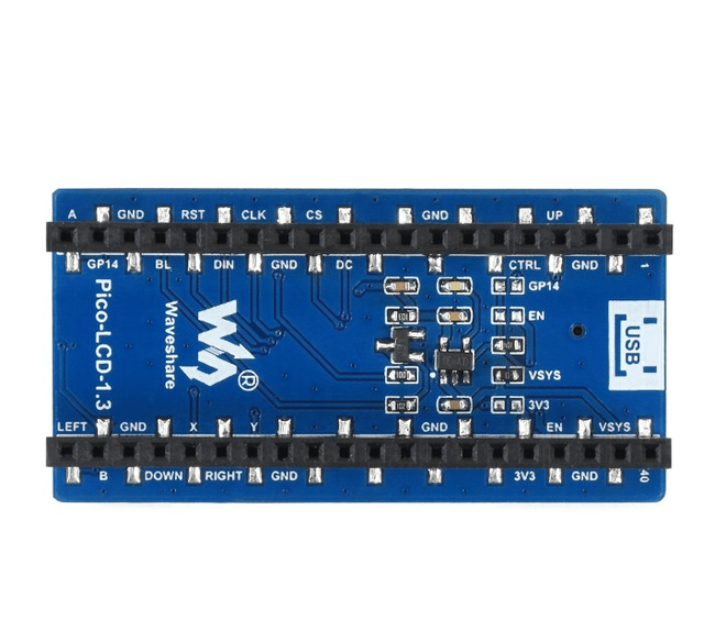 Raspberry Pi Pico, 65K Colors, 240 × 240, SPI için 1.3 inç LCD Ekran Modülü - 3