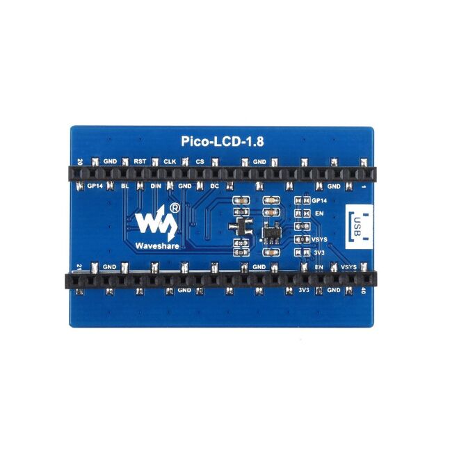 Raspberry Pi Pico, 65K Colors, 160 × 128, SPI için 1.8 inç LCD Ekran Modülü - 5