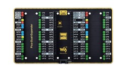 Raspberry Pi Pico için İkili GPIO Genişletici - İki Set Erkek Header - 4