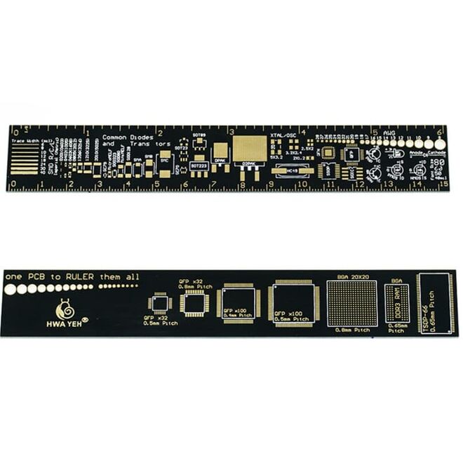 PCB Referans Cetveli - Mühendislik Cetveli - 15cm - 3