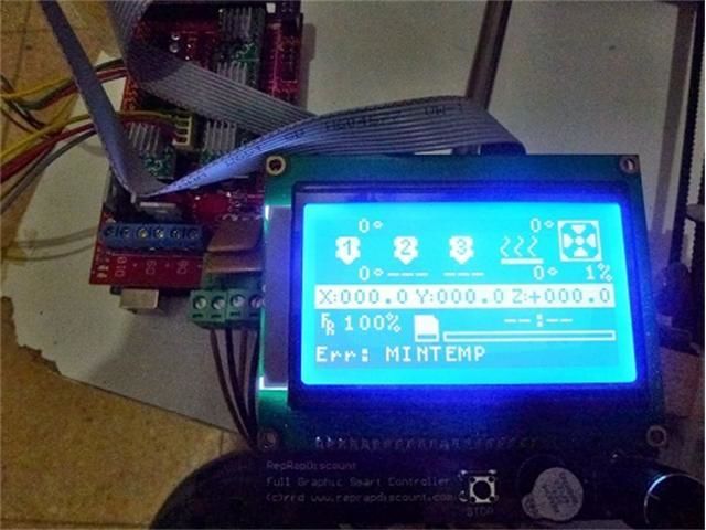 RepRap Ramps 1.4 Uyumlu 128x64 Grafik GLCD Ekran Kiti - Full Graphic Smart - 7