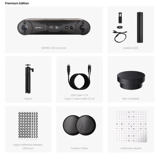 Revopoint Inspire 2 3D Scanner - Premium Version - 2