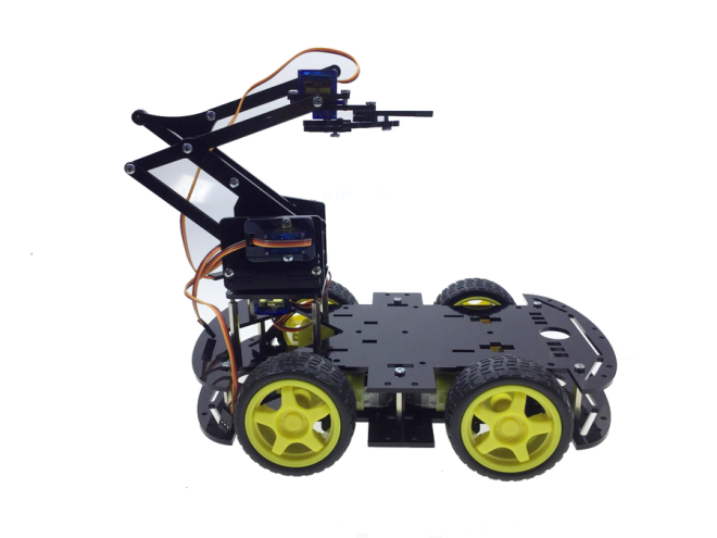 REX Chassis Serisi Arduino 4WD Robot Kollu Pro Platforma - Montajlı - 1