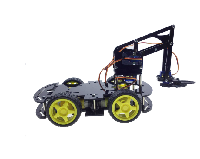 REX Chassis Serisi Arduino 4WD Robot Kollu Pro Platforma - Montajlı - 2