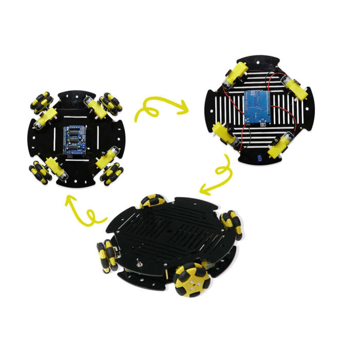 REX Discovery Serisi Cruise Omni Tekerlekli Robot Platformu (Elektronikli) - Montajlı - 1