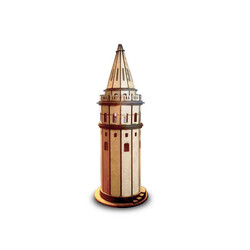 REX Woody Serisi D.I.Y Galata Kulesi (Galata Tower) - Boyanabilir - STEM - REX