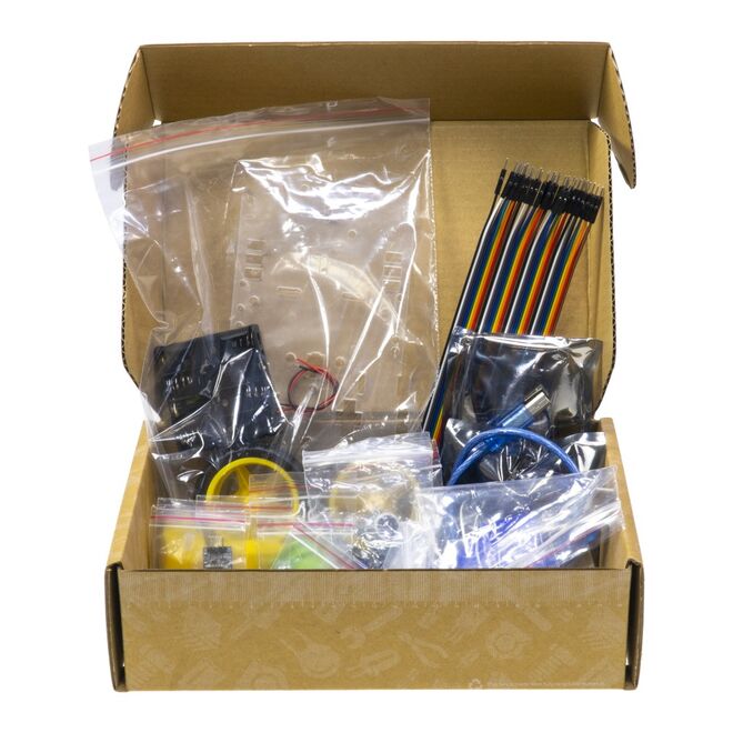 Robotistan Car Kit - Compatible with Arduino- Bluetooth Robot Vehicle - 2WD - 8