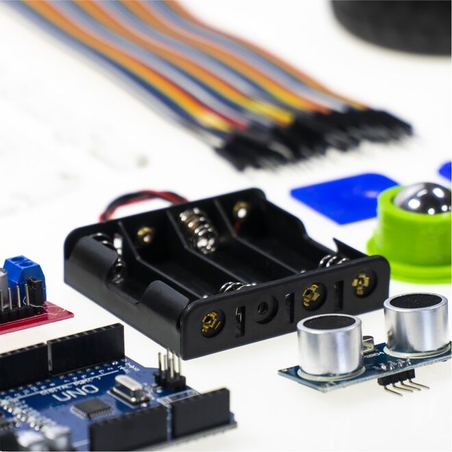 Robotistan Car Kit - Compatible with Arduino- Bluetooth Robot Vehicle - 2WD - 5