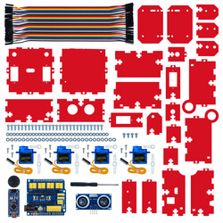 2024 Model Discovery Serisi Robotistan Pleksi Otto Robot - Kırmızı - 2