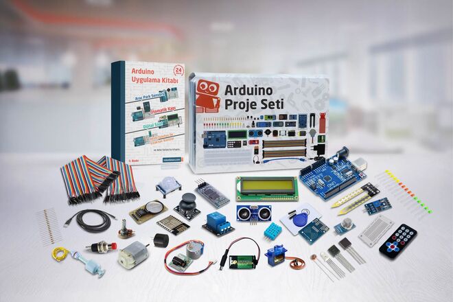 Robotistan Uno Project Kit - Compatible with Arduino (with Turkish Booklet) - 9