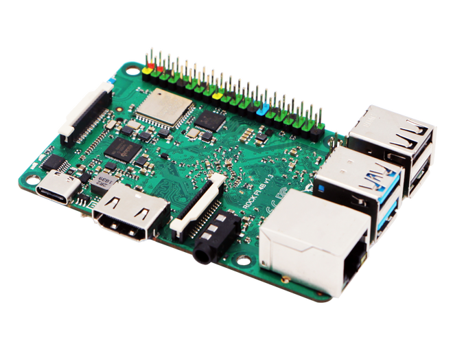 Rock Pi 4A+ Development Board - 2GB DDR4 16GB EMMC - 3