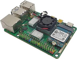Rock Pi 4C+ Geliştirme Kartı 4GB - Wi-Fi Bluetooth Destekli - 3