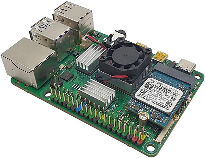 Rock Pi 4C+ Geliştirme Kartı 4GB - Wi-Fi Bluetooth Destekli - 3