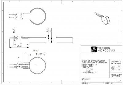 Şaftsız Titreşim Motoru 10x3 mm - 4