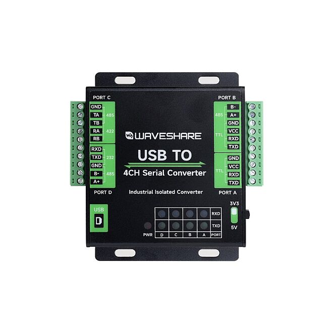 Sanayi Tipi 4 Kanal USB Seri Dönüştürücü - 4