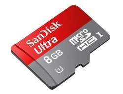 SanDisk 8 GB microSDHC Hafıza Kartı Class10 - 48 MB/sn Okuma Hızı - Kart Adaptörlü - SanDisk