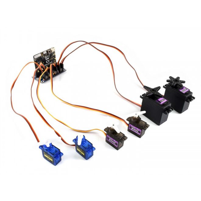 Servo Driver for micro:bit, 16-Channel, 12-bit, I2C - 4