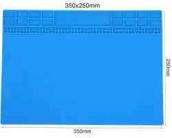 Silicone Work Repair Mat 504 350x250mm Heat Resistant Magnetic - 1