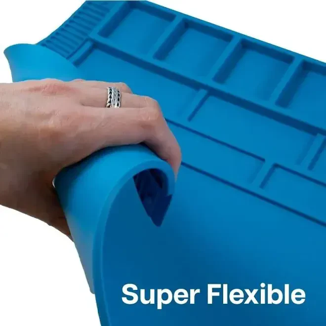 Silikon Çalışma Tamir Pedi S180 555x350mm Isıya Dayanıklı Manyetikli / Mıknatıslı - 3