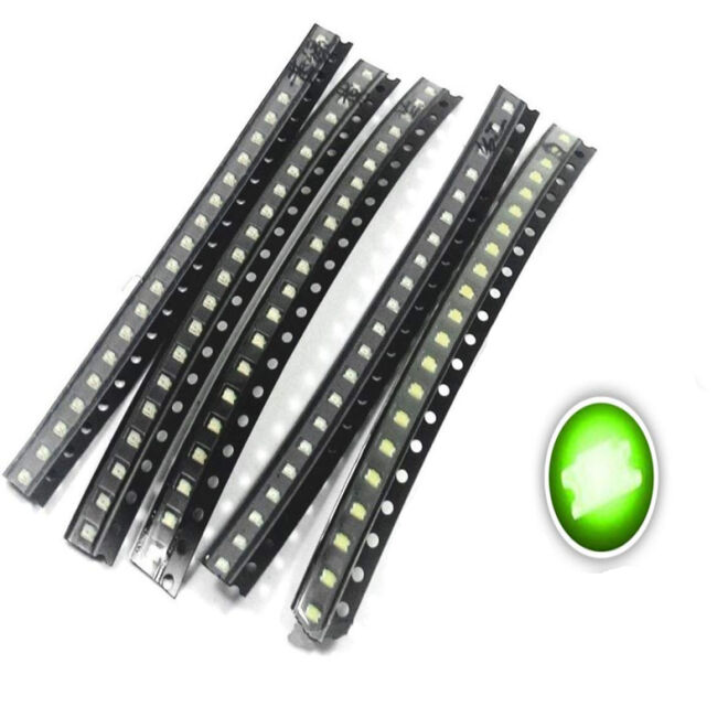 SMD 1206 LED - Green - 25 pcs - 3